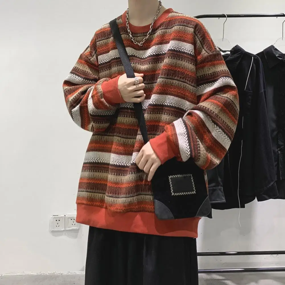 

Trendy Autumn Sweatshirt Loose Thermal Soft Stretchy Cuff Winter Sweatshirt