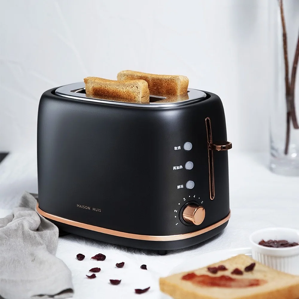 

Stainless steel Electric Toaster Household Automatic Bread Baking Maker Breakfast Machine Toast Sandwich Grill Oven 2 Slice