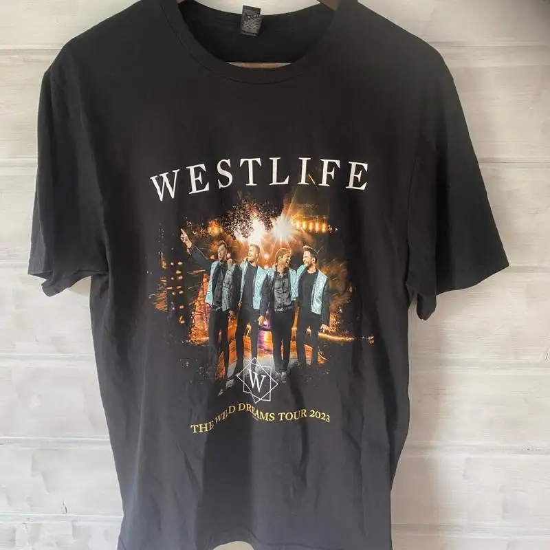 Фото Футболка WESTLIFE The Wild Dreams Tour Cardiff 2023, мужская, размер UK M A21 №1