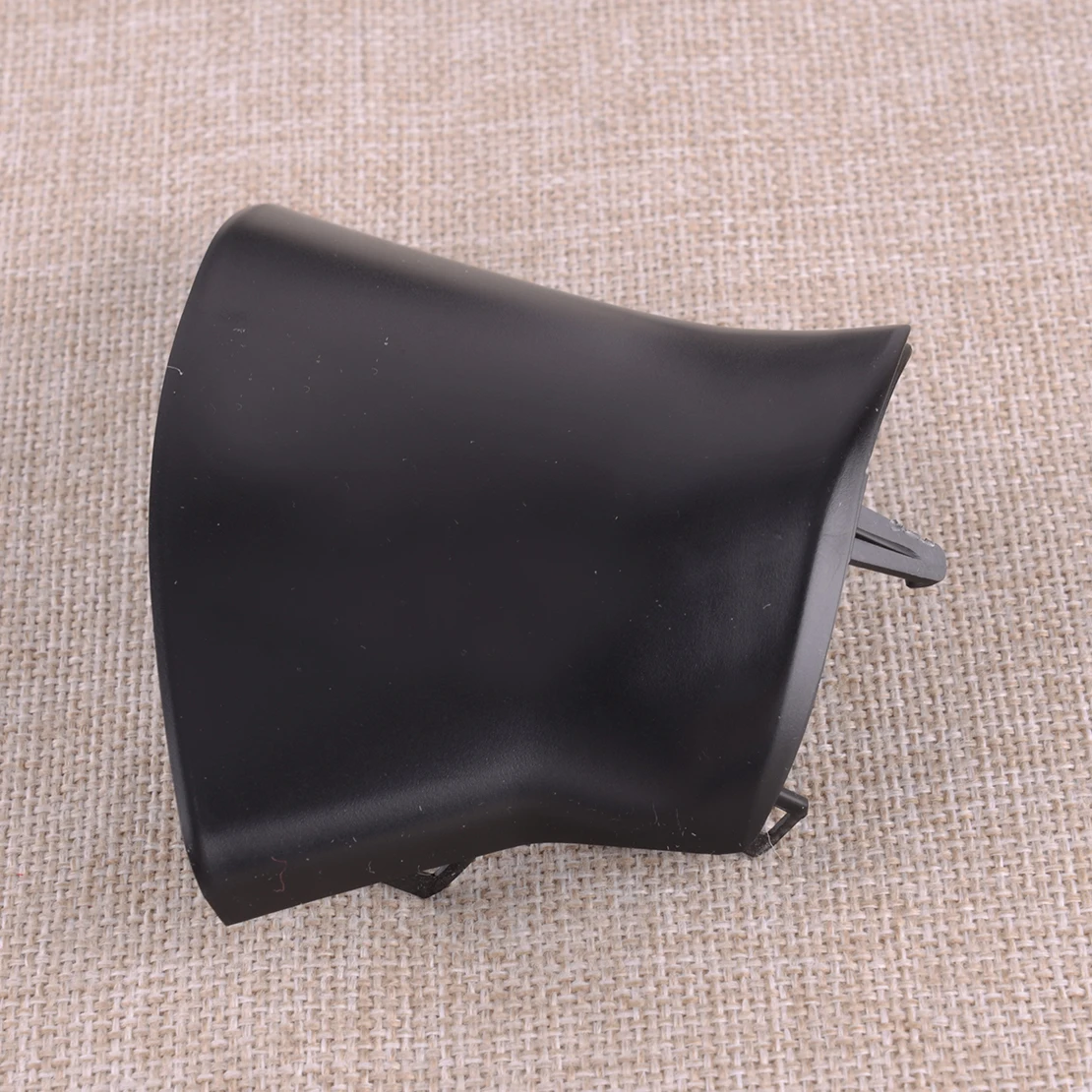 Черное пластиковое наружное левое боковое зеркало заднего вида с треугольной