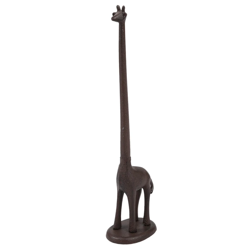 

Paper Towel Holder Free Standing Toilet Paper Holder Cast Iron Giraffe Paper Holder Versatile Decorative Bathroom Toilet Paper