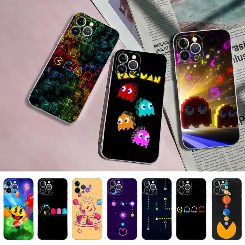 

BANDAI Pac-Man Phone Case for iPhone 11 12 13 mini pro XS MAX 8 7 6 6S Plus X 5S SE 2020 XR case