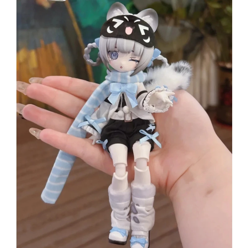 Фото Слипая коробка-сюрприз, натуральная Сакура, искусство Bjd, аномальная 1/12, шарнирная кукла, фигурка, орнамент, игрушка для девочек, подарок на день рождения №1