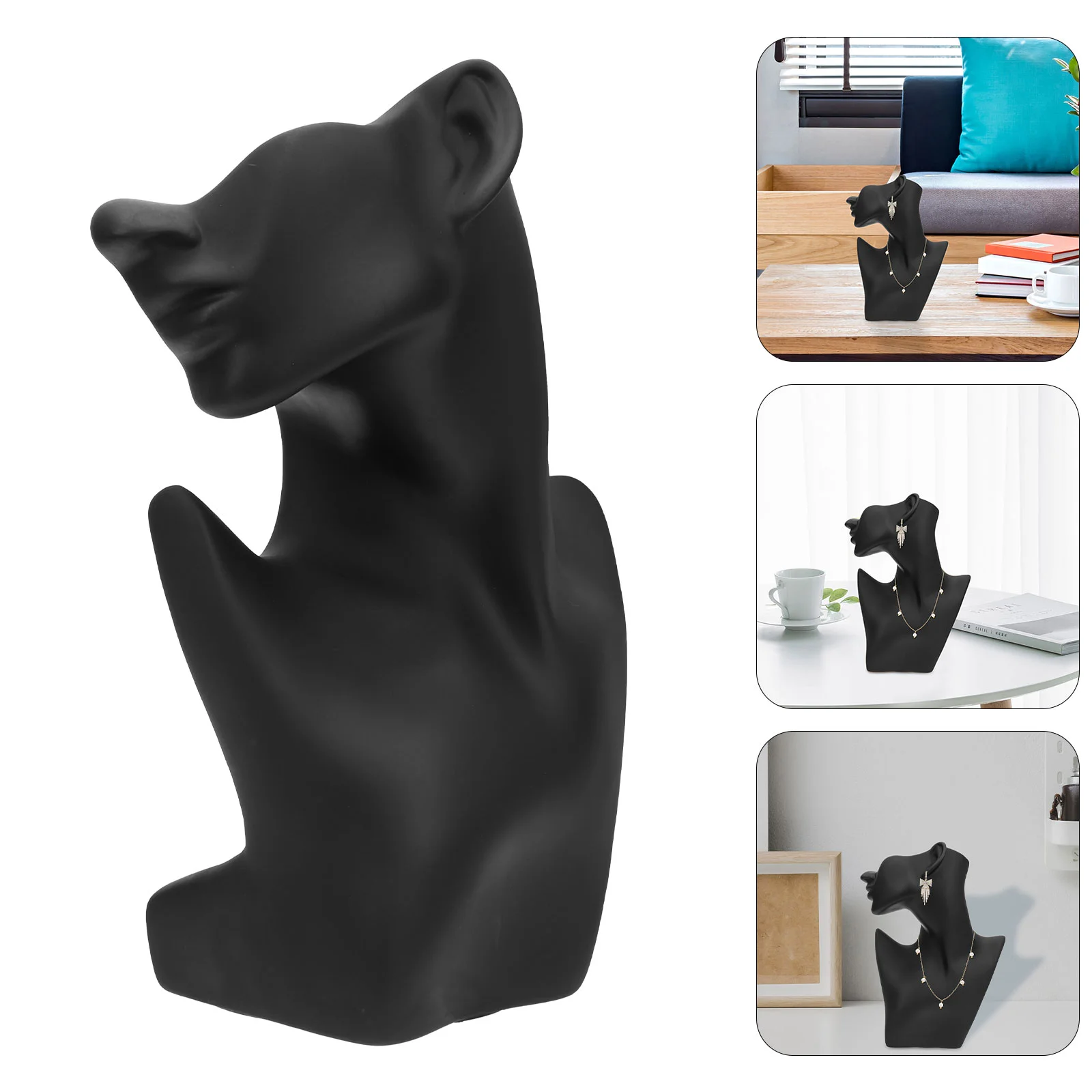 

Half Face Jewelry Display Necklace Holder Stand Manaquin Earrings Bust Resin Mannequin Body