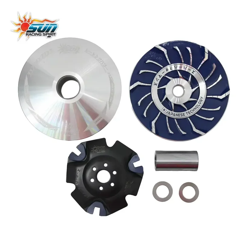 Фото Комплект для модернизации вариатора SUN Racing CLICK125 (Тайвань): Новая система CVT для повышения мощности, высококачественные запчасти для скутеров, комплект для дооснащения и улучшения трансмиссии. №2