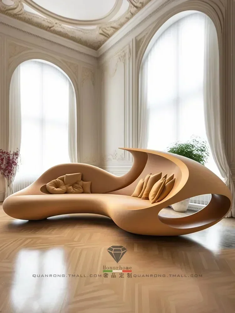 Дизайнерская модель Изогнутый бесшумный индивидуальный диван специальной формы