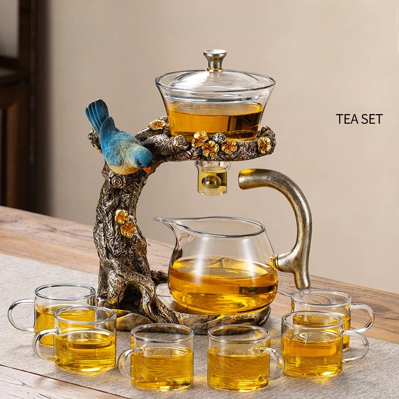 

Стеклянный чайный сервиз для дома, кунг-фу, чайная чашка, магнитная присоска, чайник, артефакт