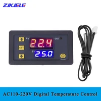12v 24v ac110 220v probe line 20a digital temperature control led display detection thermostat heatcooling control instrument