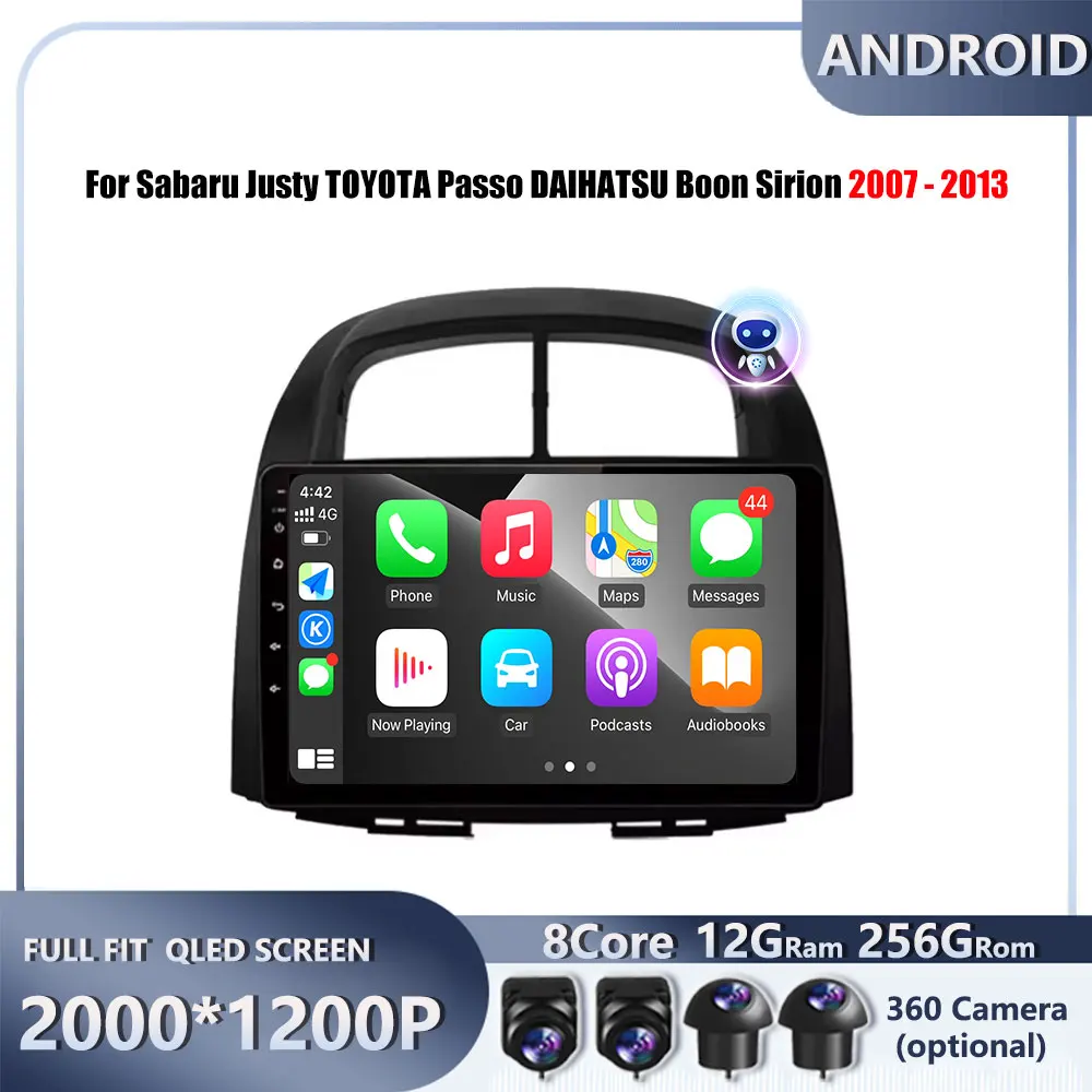 Android авто радио автомобильный мультимедийный GPS видео для Sabaru Justy TOYOTA Passo DAIHATSU Boon