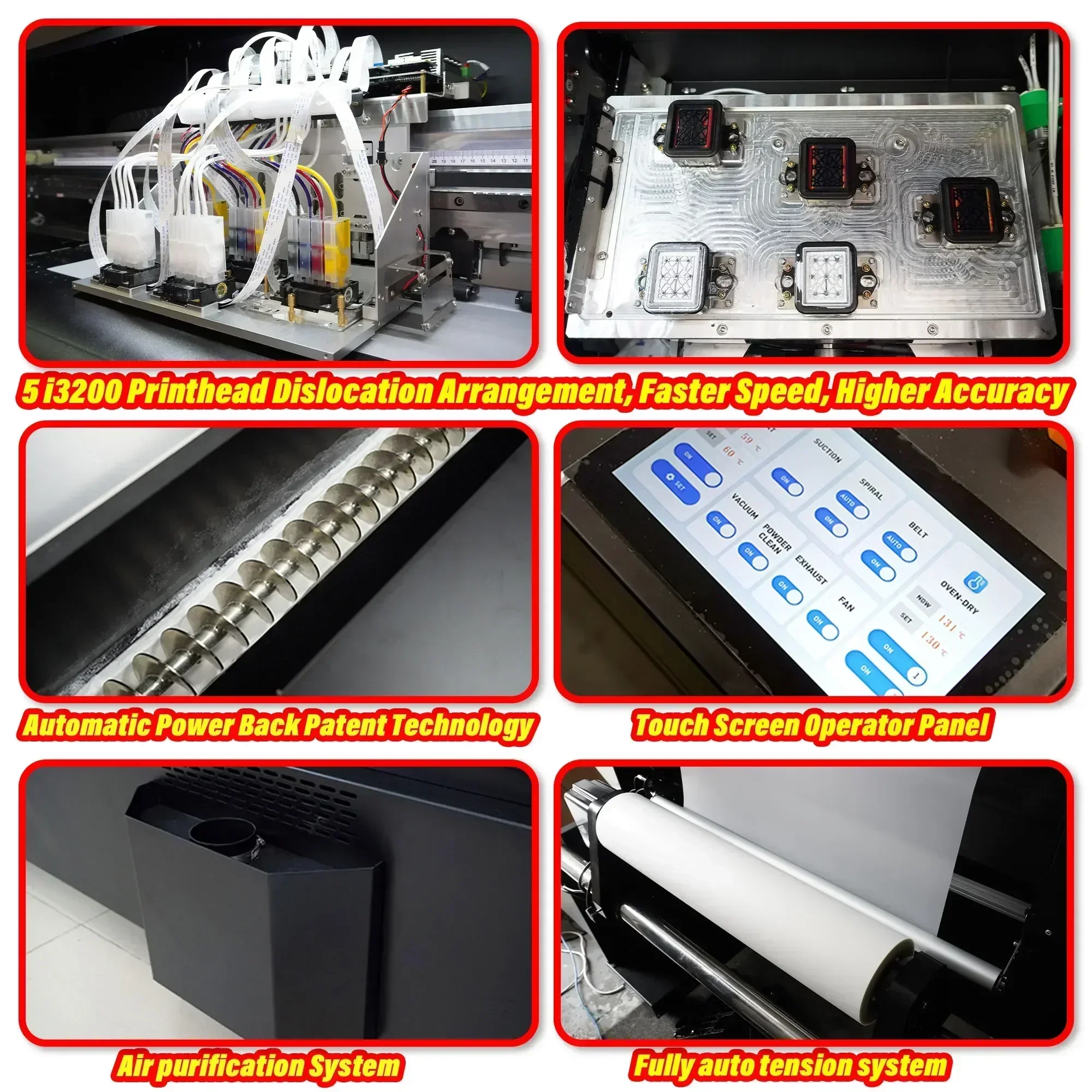 Принтер TIFFAN 60 см A1 DTF 4 или 5 головок I3200 Imprimante Теплопередающая ПЭТ-пленка Impresora