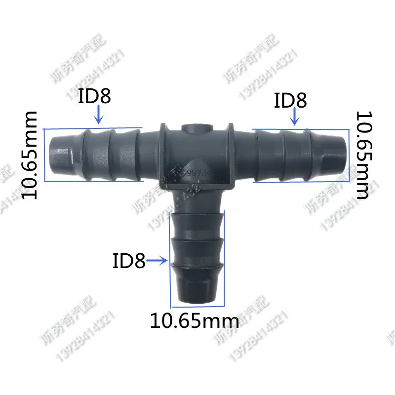 

Тройник ID6 ID8, быстрый разъем топливопровода, пластик, высокая термостойкость, качество черного цвета, 2 шт., много