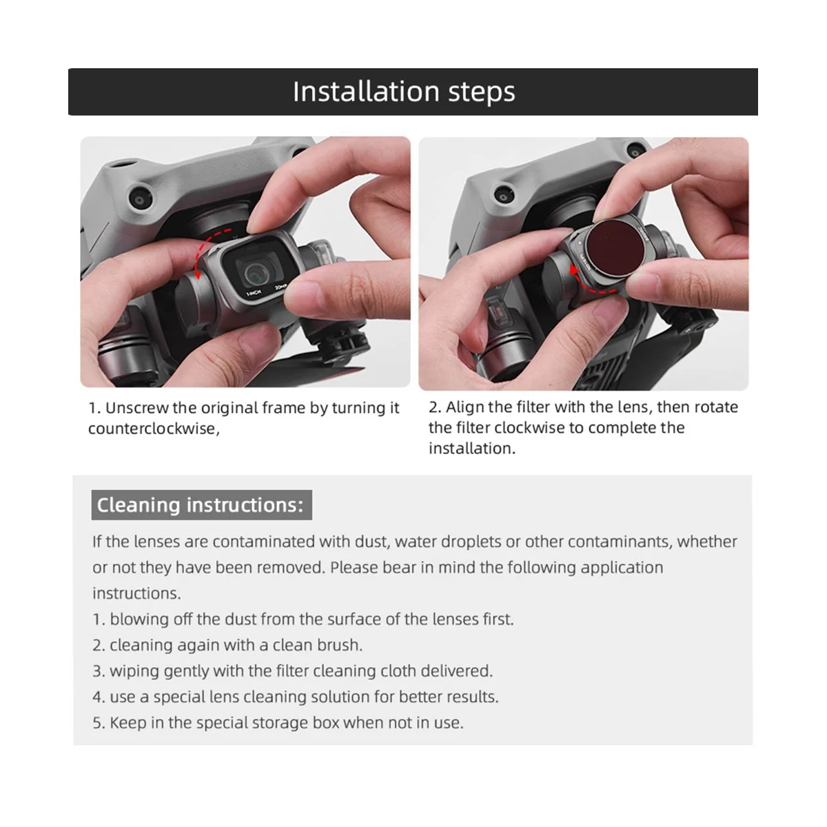 Фильтр для объектива brдк DJI Air 2S ND набор фильтров Запчасти Mavic ND16PL