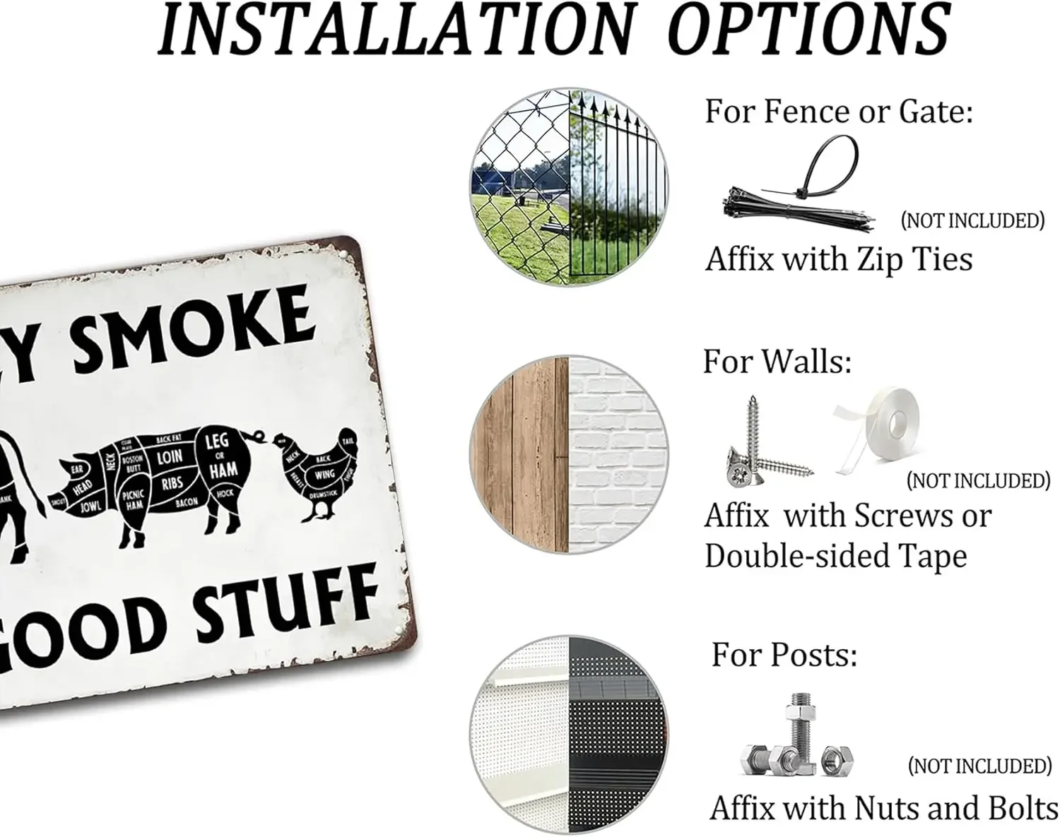 Я только курил хороший знак винтажные металлические знаки для барбекю гриля