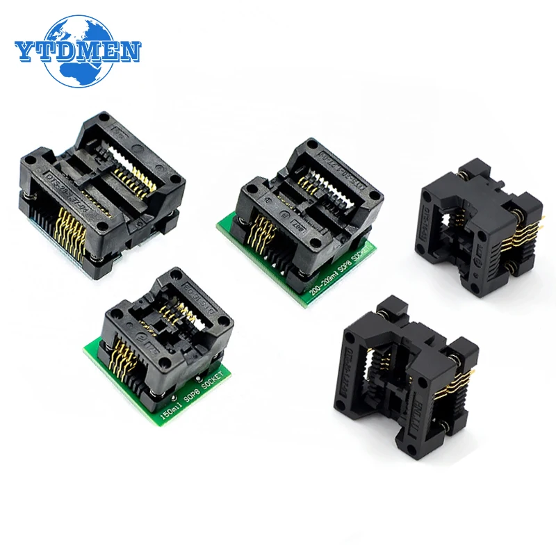 

1PCS 150mil 200MIL Socket Converter Module SOIC8 SOP8 To DIP8 EZ Programmer Adapter Smart Electronics