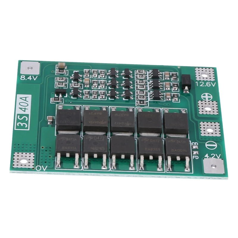 RISE-5X 3S 40A 18650 Защитная плата зарядного устройства литий-ионного аккумулятора Pcb Bms
