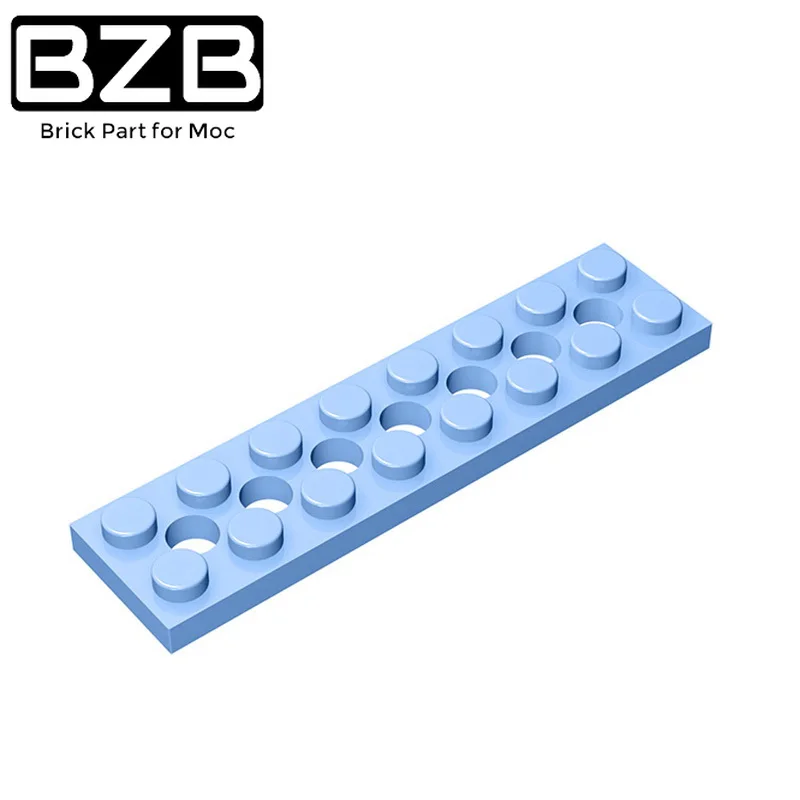 

Высокотехнологичная пластина BZB MOC 3738, 2x8 с 7 отверстиями в сборе, детали для строительных блоков, совместимые аксессуары, 10 шт.