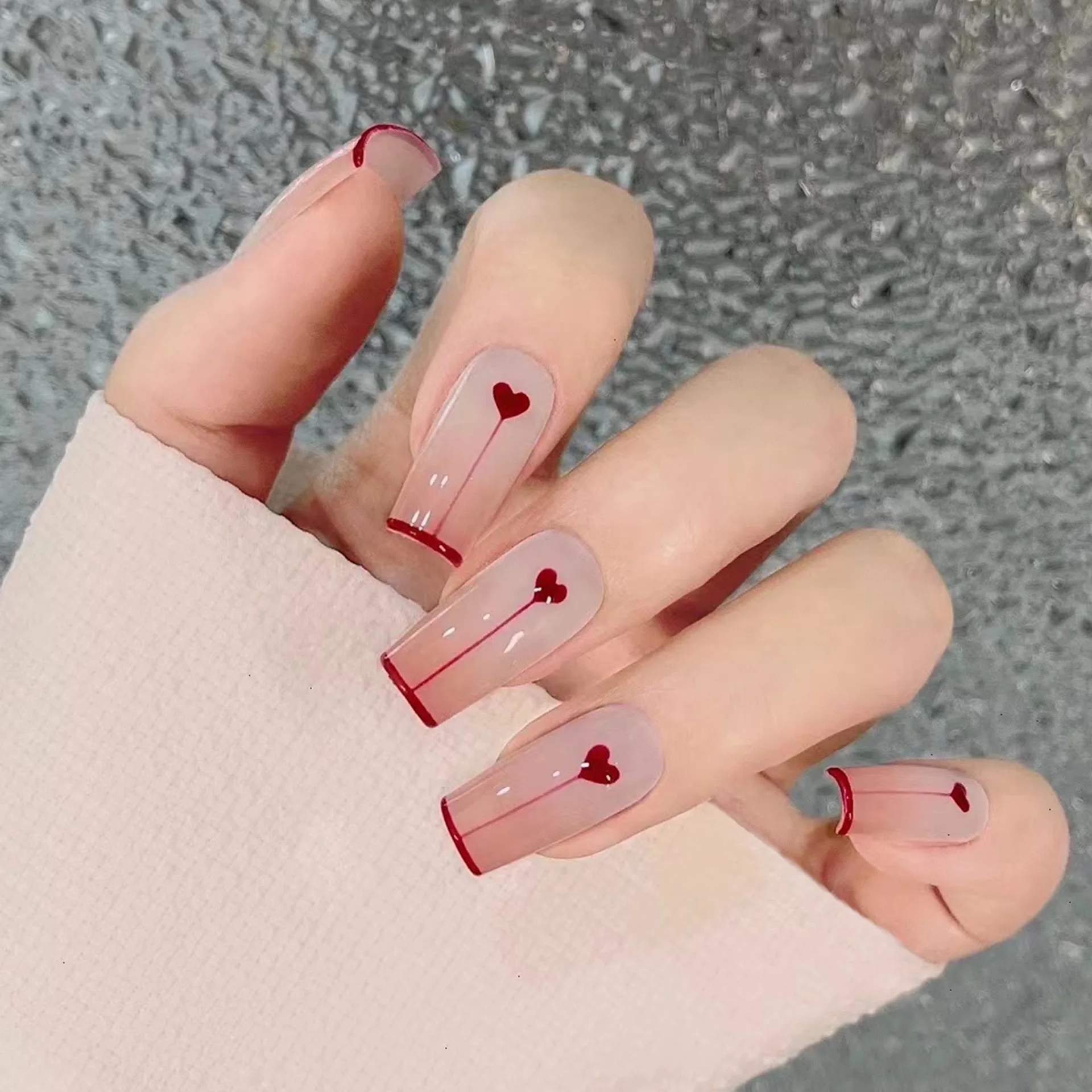 

24pcs Press On Nails Matte Super Long Coffin False Nail Fake Nails Nail Beauty Finger Manicure Free Shipping Items