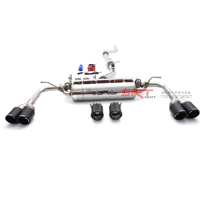 Труба выхлопной системы из нержавеющей стали для bXX X4 F26 глушитель cat back с клапаном