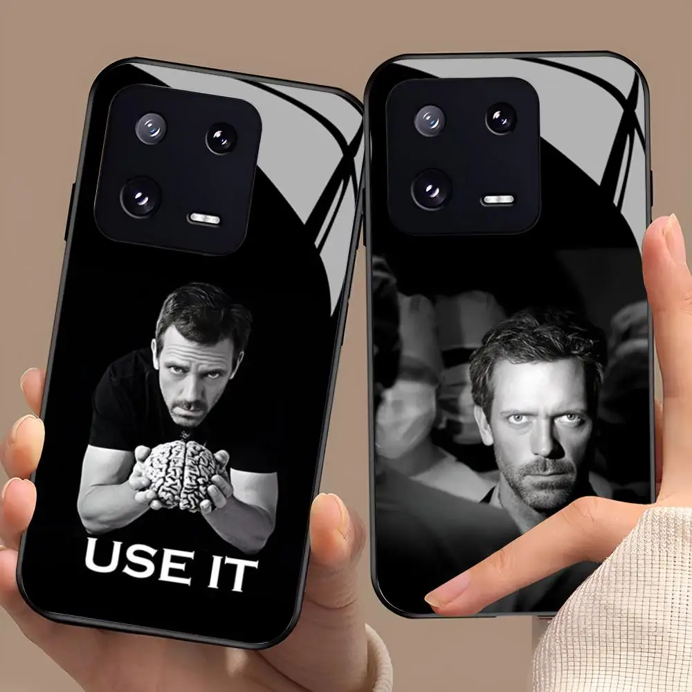 Фото Чехол для телефона D-r House для Xiaomi 17 15 14 13 12 Mi 11 X T Ultra Pro Lite 5G, черный, стеклянный №1