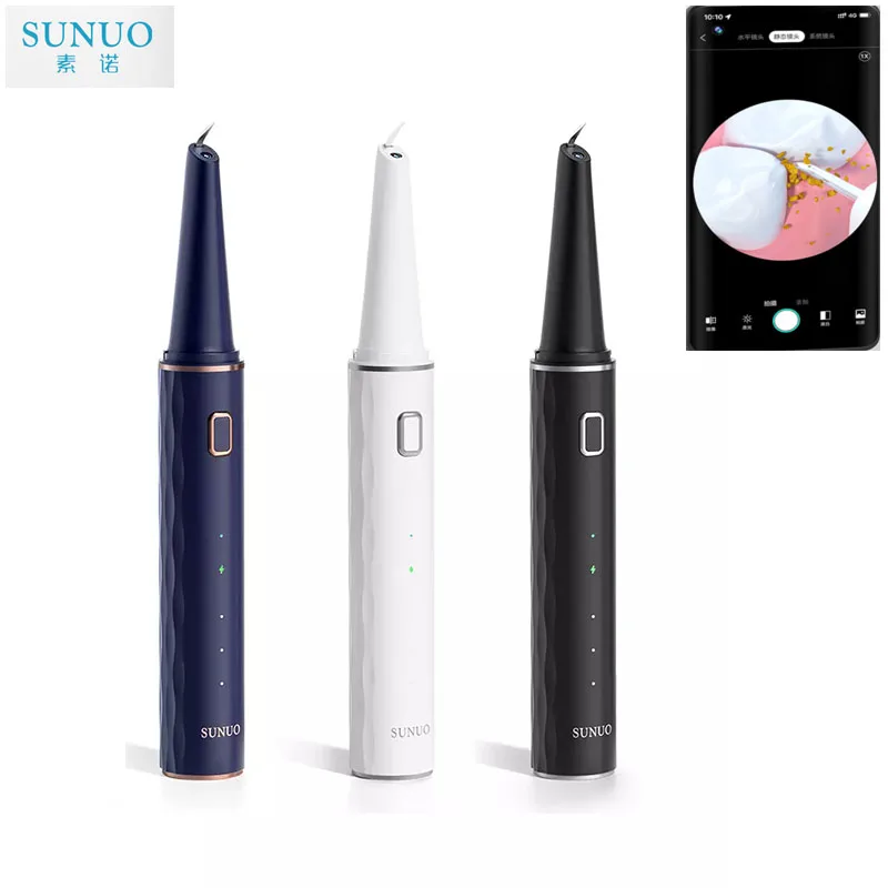

Youpin SUNUO T12 Pro Visual Ultrasonic Irrigator Dental Calculus Oral Teeth Tartar Eliminator Cleaner Removal Teeth Whitening
