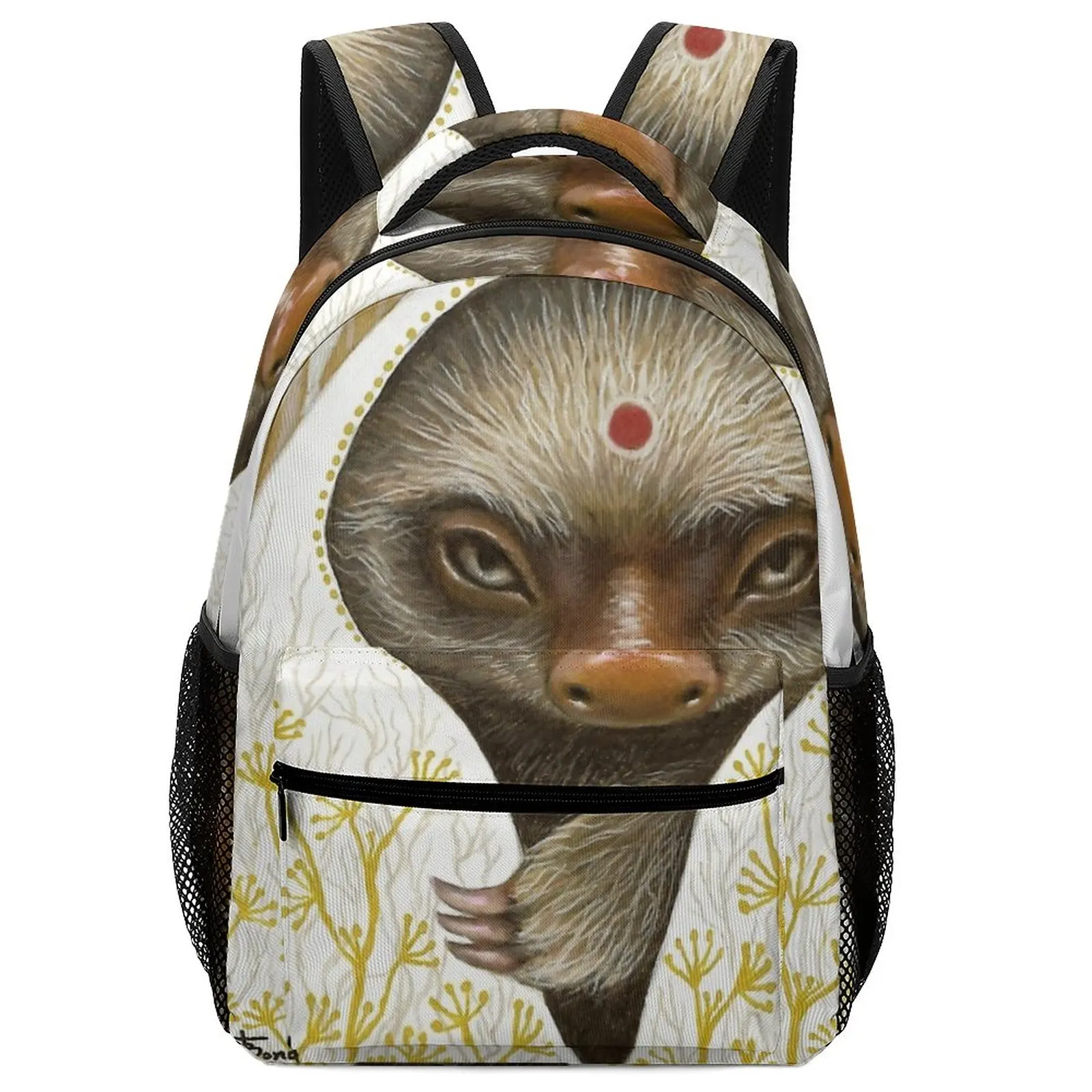 Cute Fun Medicine Sloth Girl's Schoolbag for Kids Girls Men Women School Bags Cute Bag Charm