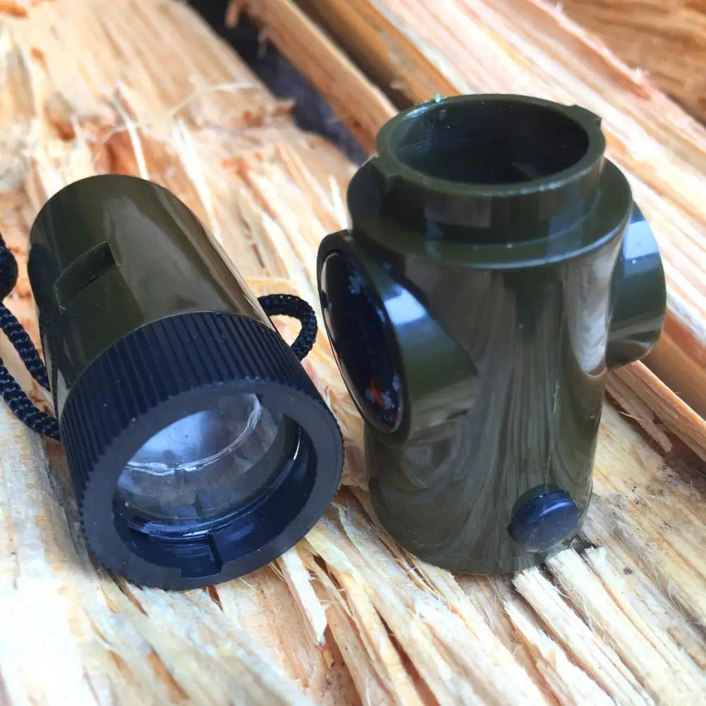 Многофункциональный свисток для выживания универсальный улицы со светодиодной