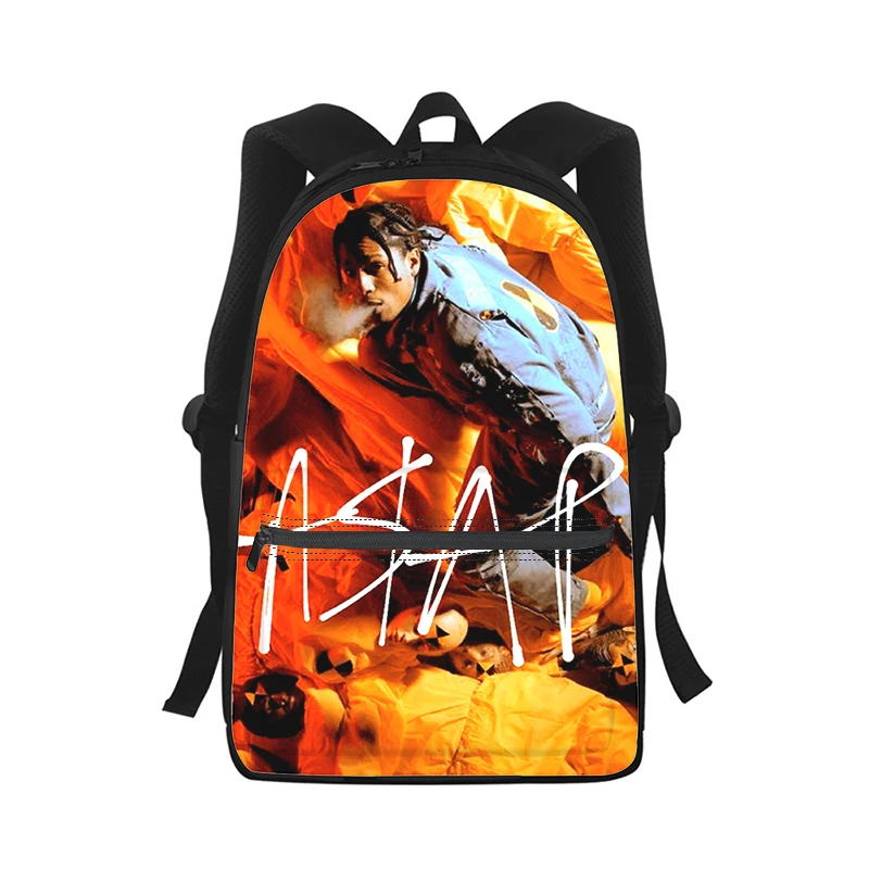 Asap Rocky Rapper TESTING Men Women Backpack 3D Print Fashion Student School Bag Laptop Backpack Kids Travel Shoulder Bag