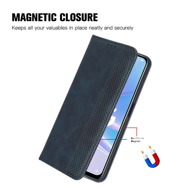 Пригодность для OPPO Realme C67 искусственная магнитная защита кожа