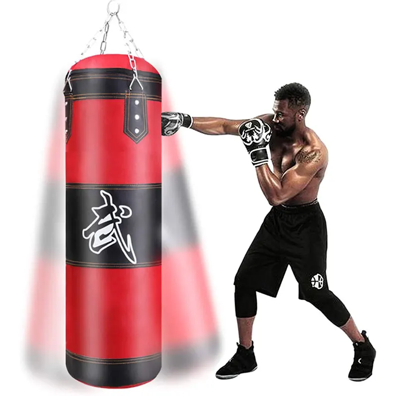 

Empty Boxing Sandbag Fitness Hook Hanging Punching Bag Home Gym Boxing Bag Fitness Training Fight Karate Punching Bags