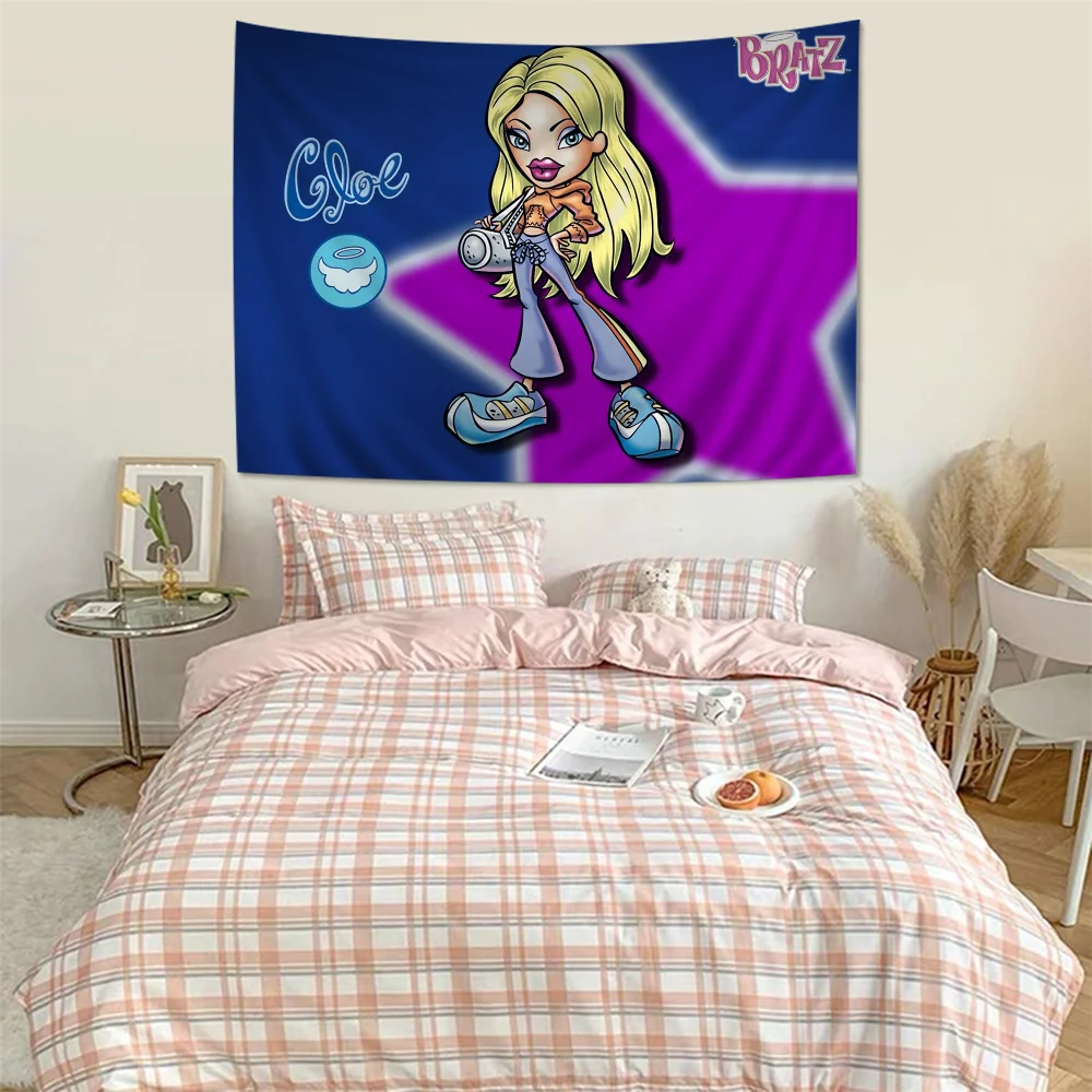 L-Lovely D-Doll B-Bratz мультяшный гобелен искусство научная фантастика комната домашний
