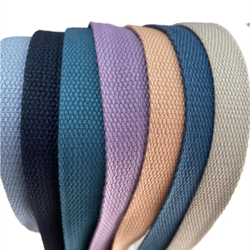 

38mm 1-1/2 inch 50 Yards Multi-color Ribbon DIY Accessories Canvas Bag Strap Webbing Sewing Bias Tape Backpack Belt 1.5mm Thick