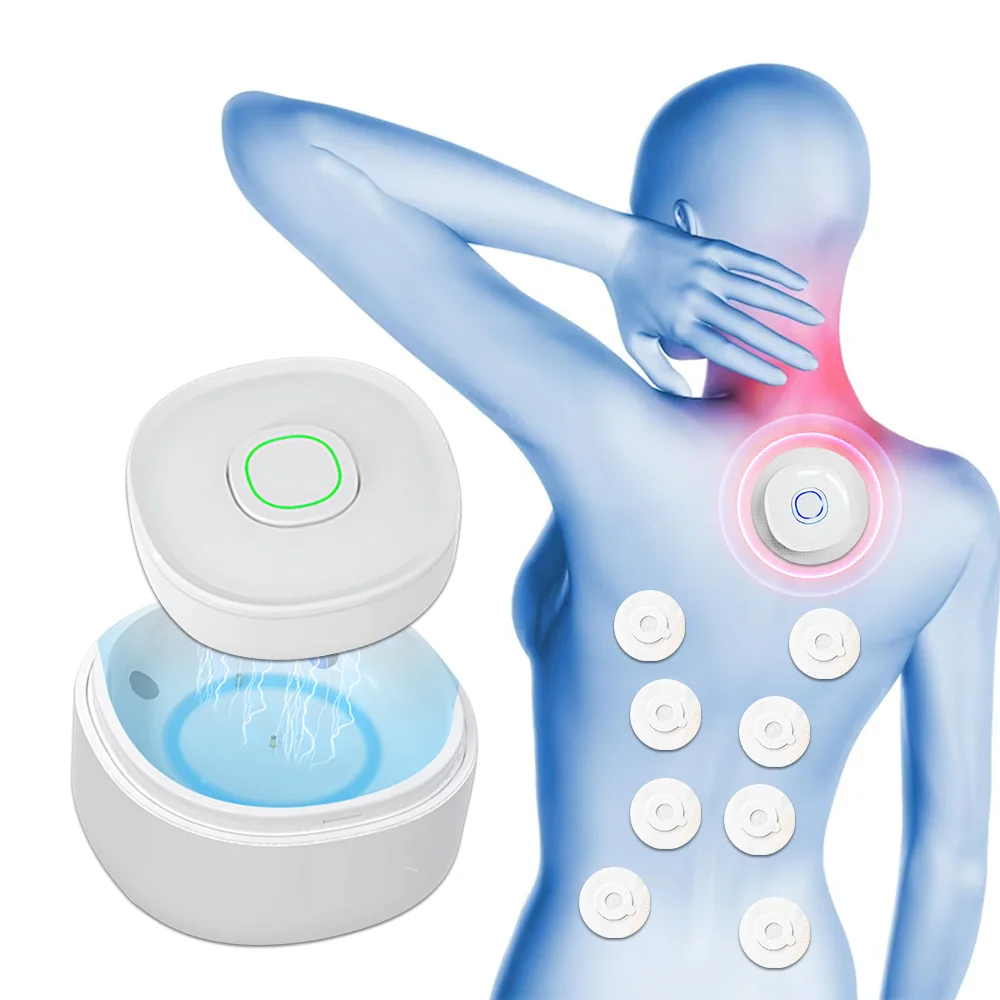 

Electric Moxibustion Physiotherapy Device with 10PCS Moxibustion Patch Smokeless Massage Heating Promote Circulation Pain Relief