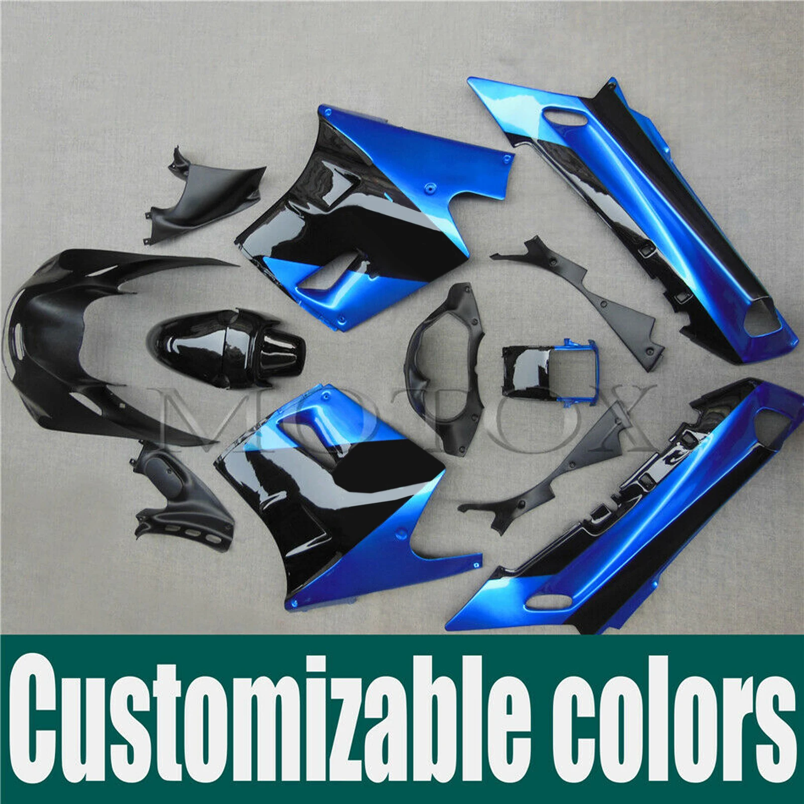 

Motorcycle Accessories Fit For Kawasaiki 1990 - 1992 Ninja ZX-11 ZX1100 ZZR1100 C Fairing Set Bodywork Kit Panel ZZR1100C 1991