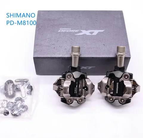 Оригинальные педали SHIMANO XT M8100, педали PD M8120 для горного велосипеда, самоблокирующиеся педали с SPD