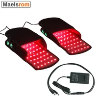 Red Light Therapy Devices Near Infrared LED Pad 880nm 660nm Foot Pain Relief Slipper for Feet Toes Instep （2 pads set）