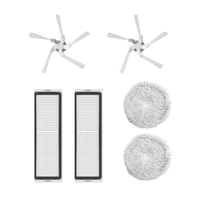 

6Pcs Replacement Parts Kit For Xiaomi Dreame W10 Robotic Vacuum Cleaner Washable HEPA Filter Mop Cloth Side Brush