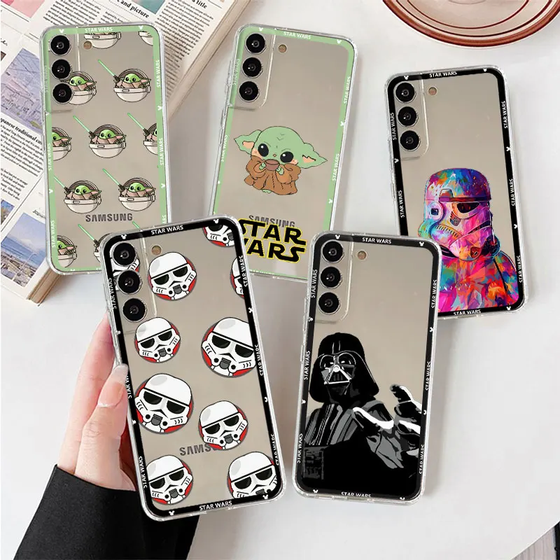 clear-case-for-samsung-galaxy-s23-s22-ultra-s20-fe-s21-plus-note-20-10-lite-s9-soft-funda-phone-cover-cool-starwars-tpu-shell
