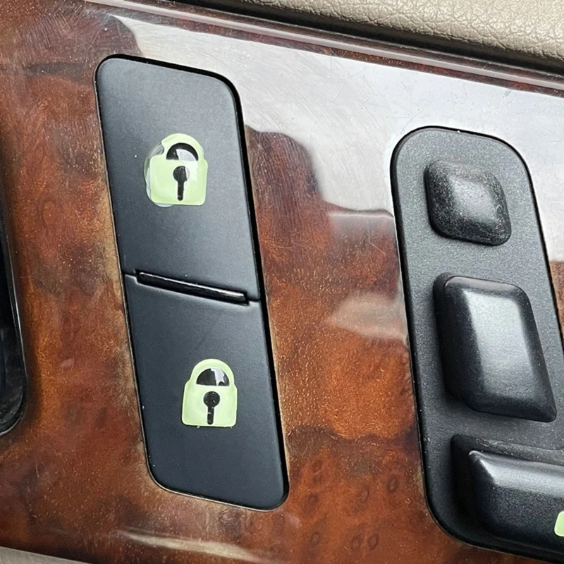 Lift Button Stickers Luminous Repair Decal Car Door Window Personal Auto Element T21E |