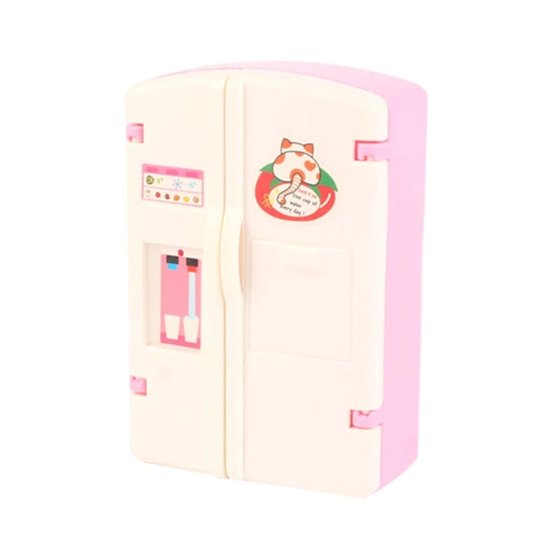 

Модель морозильной камеры, пластиковая фигурка холодильника для детей, аксессуары для шарнирных кукол, кухонная игрушка для раннего обучен...