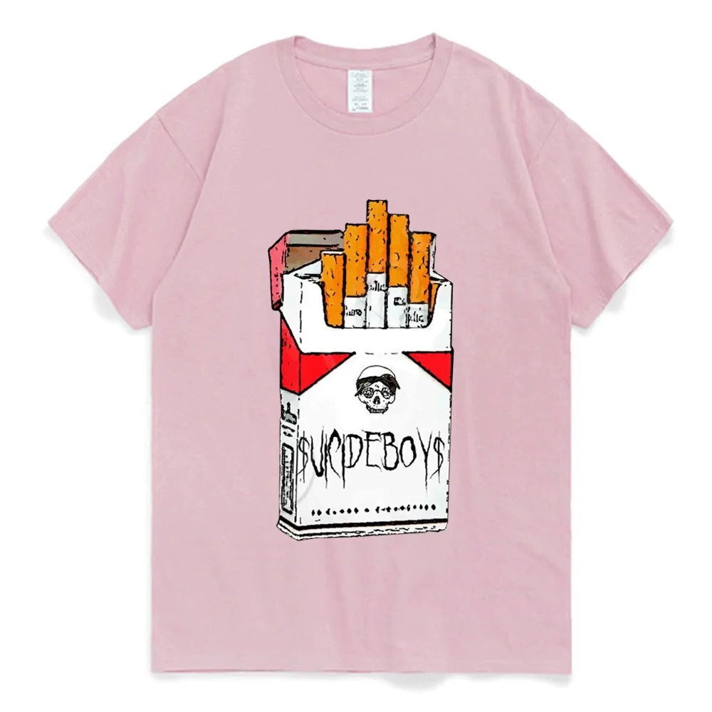 

Футболка Rapper $ uicideboy $ для мужчин и женщин, Повседневная футболка с коротким рукавом, футболка оверсайз в стиле хип-хоп, готика, уличная одежда