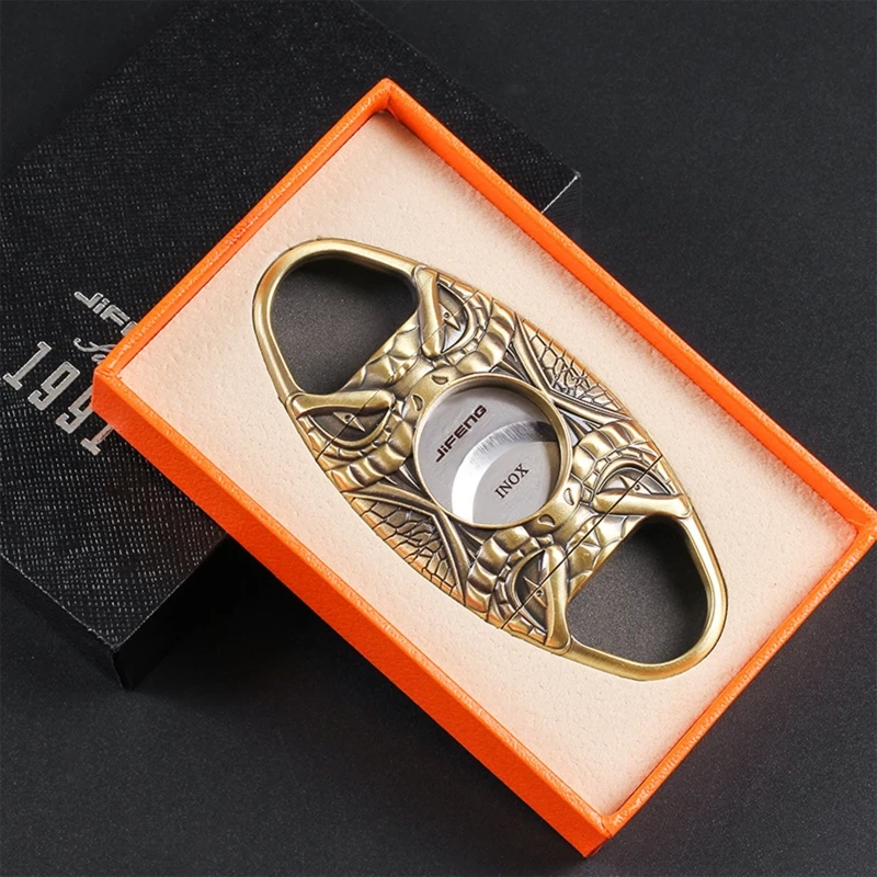 

72XD Cigar Scissors Portable Easy Double-edged Stainless Steel Cigarette Accessories Mini Cigar Cutter Smoking Gadgets