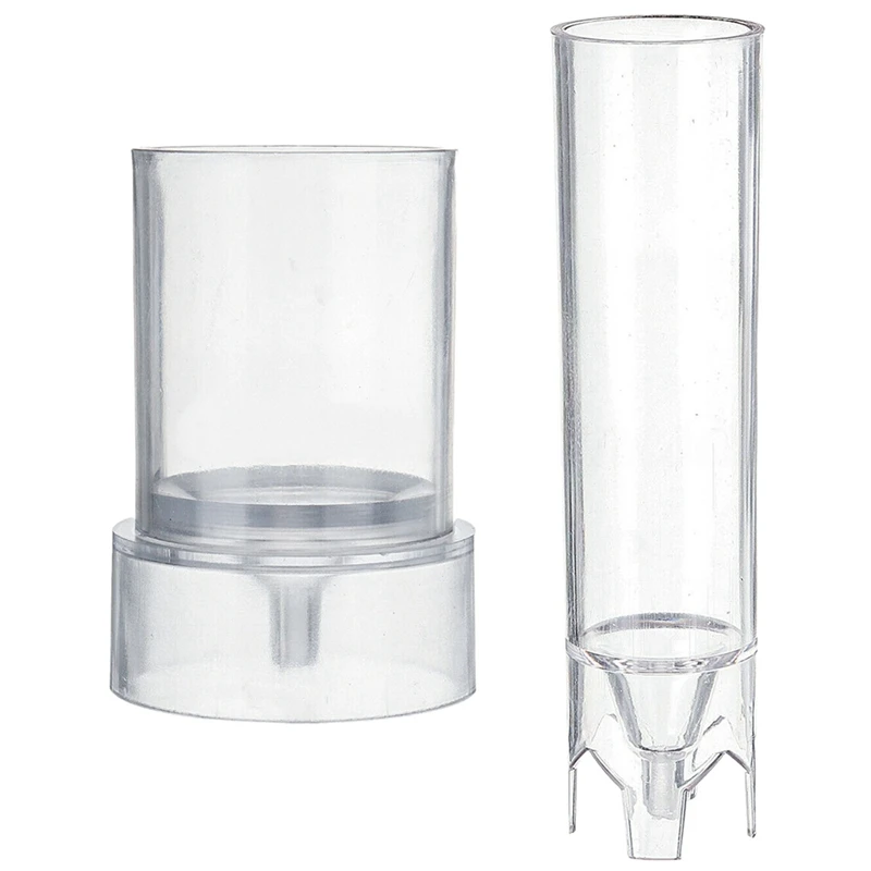 

2X Candle Molds Candle Making Mould Handmade Soap Molds Clay DIY Craft Tools Plastic Candle Molds