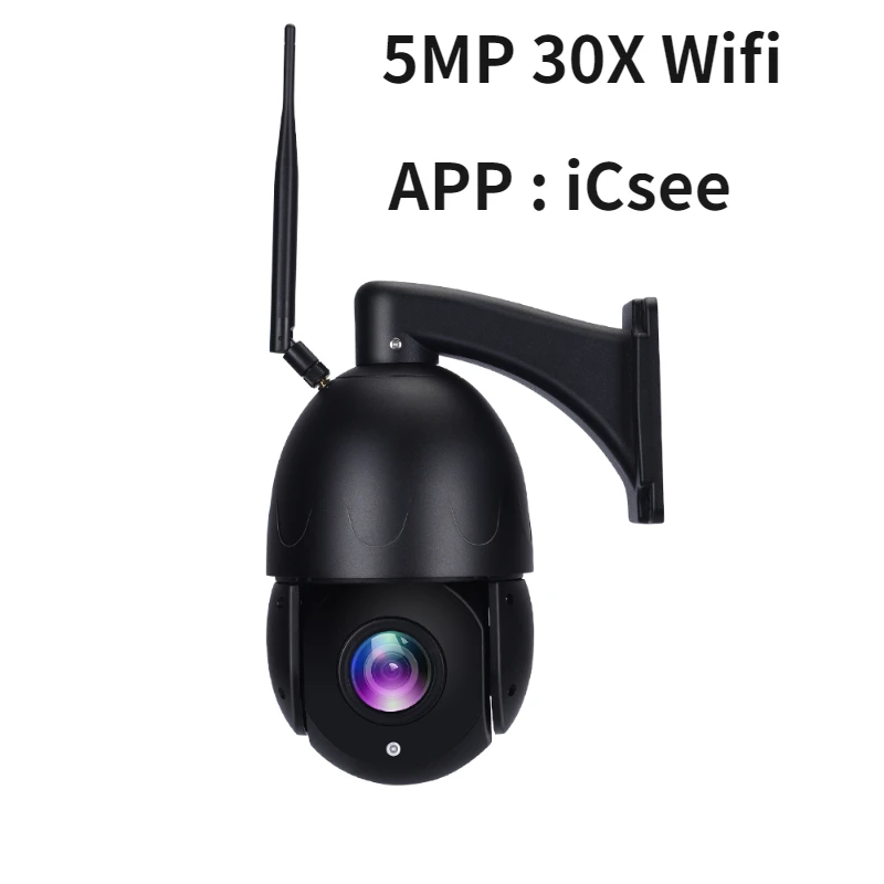 

5MP P2P Face Recognition 30x Zoom Wireless Wifi IP Speed Dome Camera Indoor Outdoor Icsee APP Control Surveillance Camera