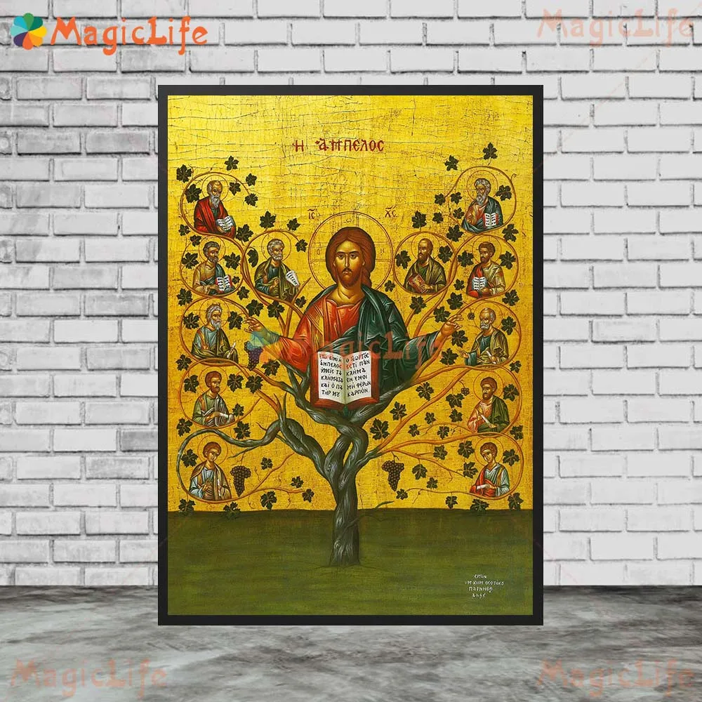 

Винтажные настенные картины Дева Мария Иисус Христос для комнаты скандинавский постер настенное Искусство Холст Живопись Декор без рамки