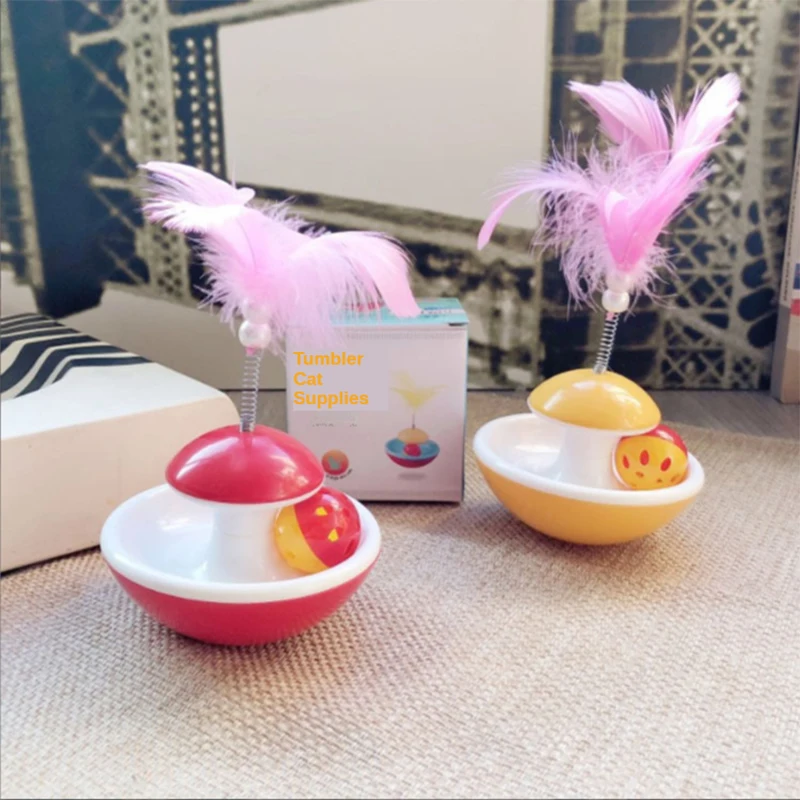 

Игрушки для кошек, стакан с перьями, издает звуки, чтобы облегчить скуку и развлечь кошек