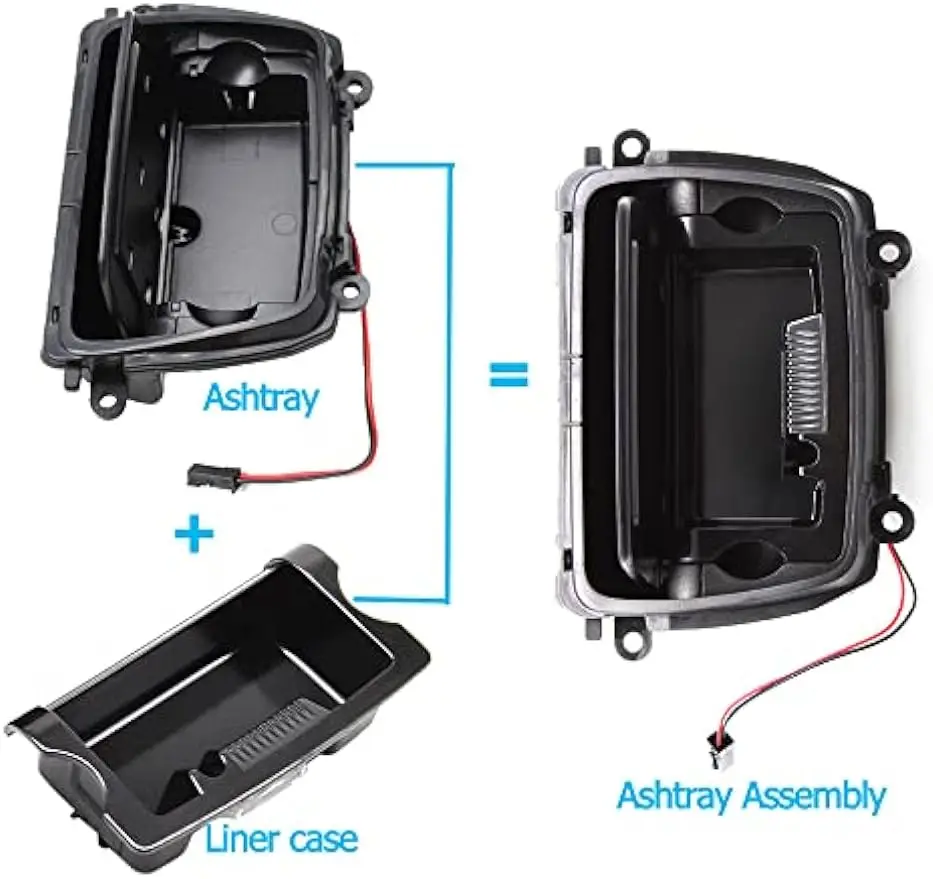 Центральная консоль LHD Крышка для пепельницы с подкладкой подходит BMW 5 серии F10 F11