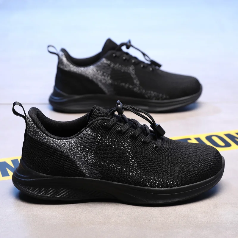 Новая мужская повседневная модная обувь большого размера с летающей сеткой