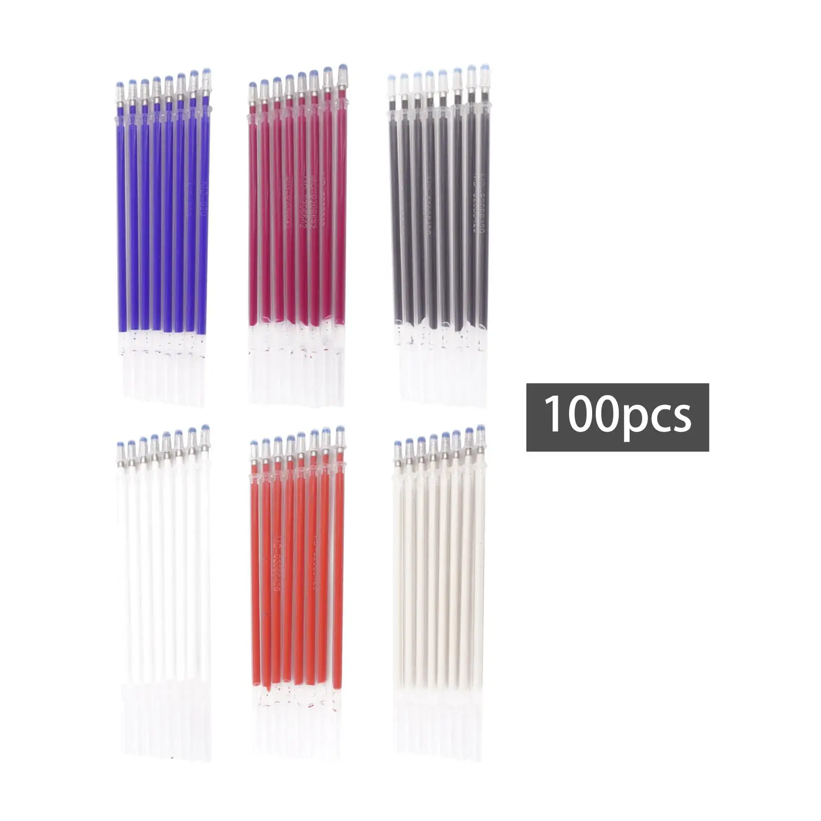 100 Pieces Heat Erase Pen Refills for Sewing Embroidery Craft Tailor Pencil
