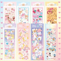 korea ins hot silver cute rabbit goo card sticker cartoon cute pet goo chuck hand account diy decorative material stickers