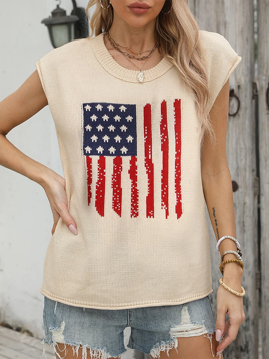 Женский летний модный свитер топы с короткими рукавами и круглым вырезом